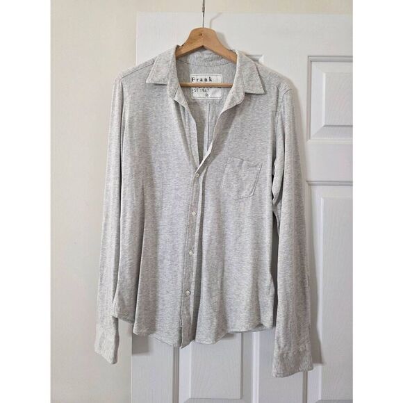 Frank and Eileen Barry Essentials Jersey Blouse Grey M - Picture 1 of 9